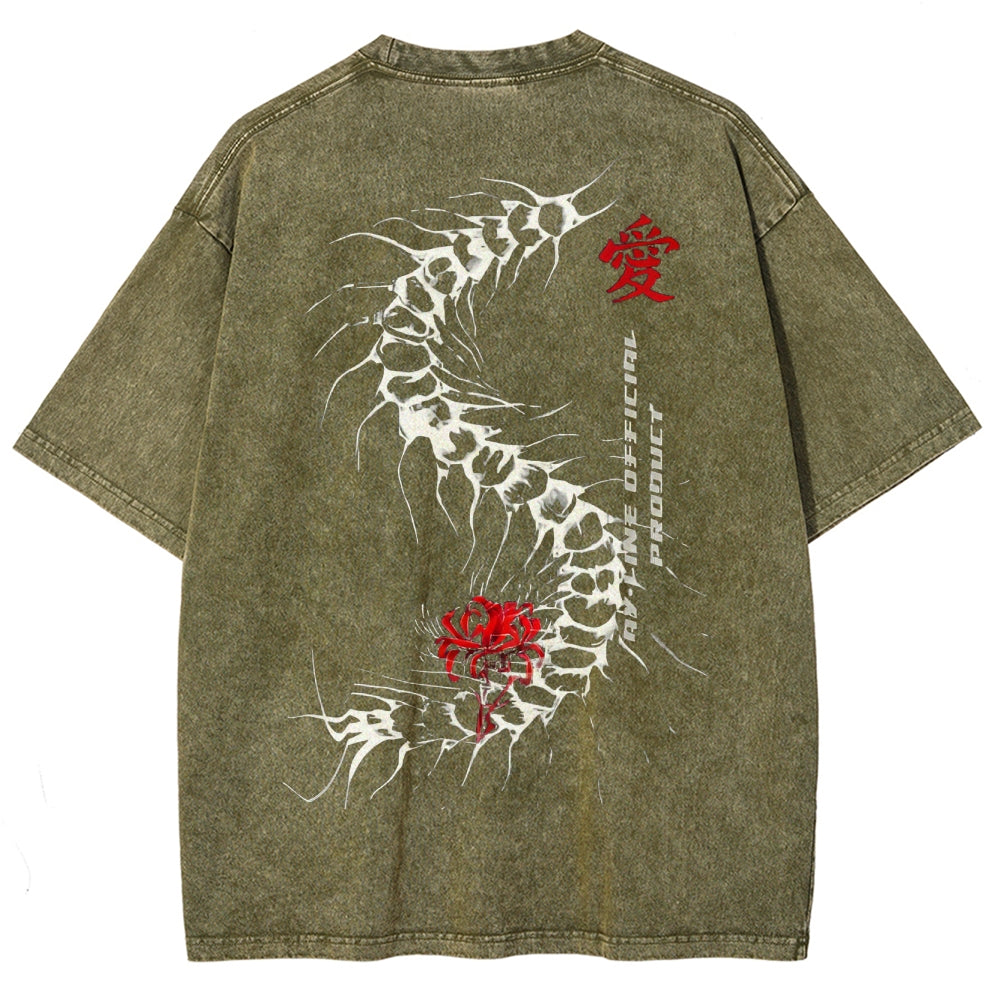 Tokyo Ghoul Kaneki Ken Quote Unisex Fit Washed T-Shirt 2502003919
