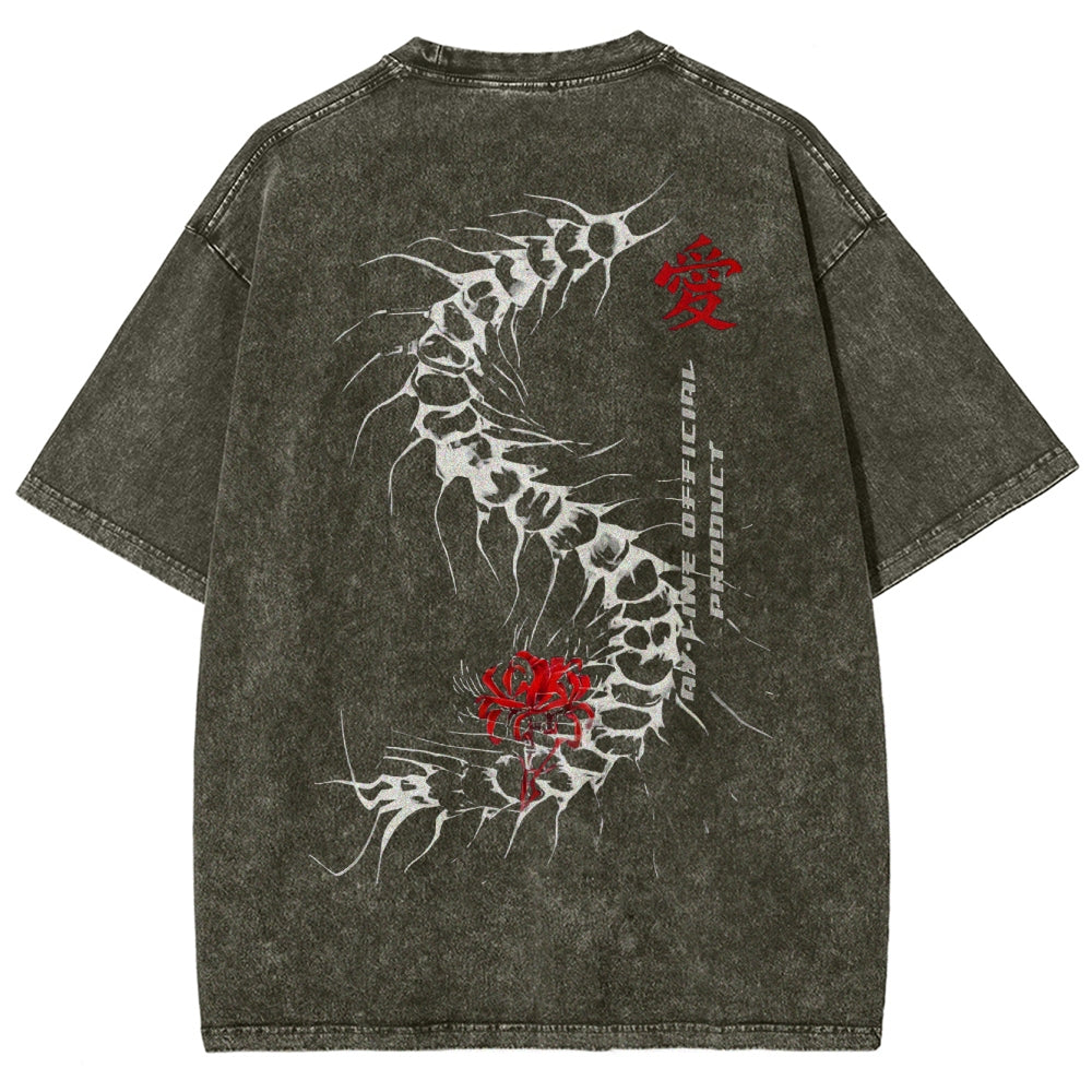 Tokyo Ghoul Kaneki Ken Quote Unisex Fit Washed T-Shirt 2502003919