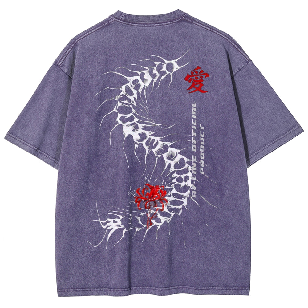 Tokyo Ghoul Kaneki Ken Quote Unisex Fit Washed T-Shirt 2502003919