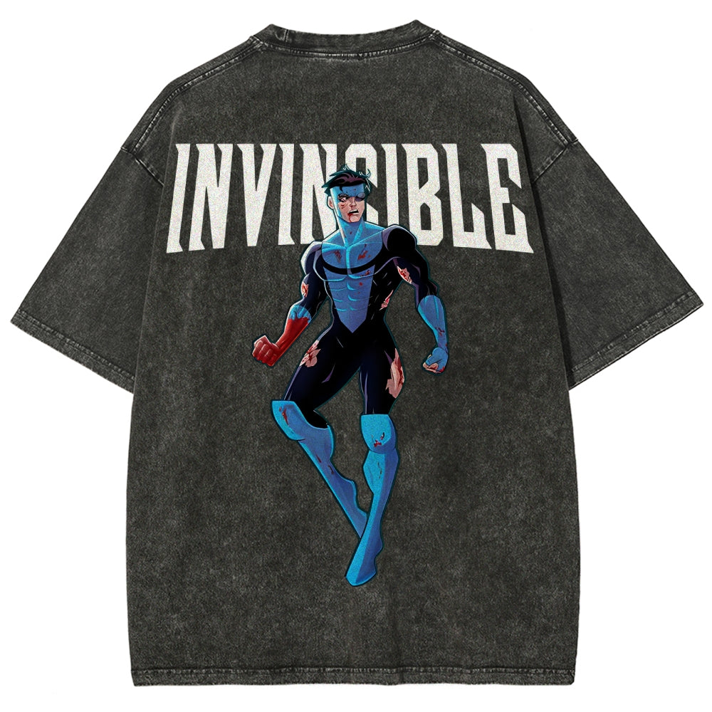 Invincible Unisex Fit Washed T-Shirt 2503010122