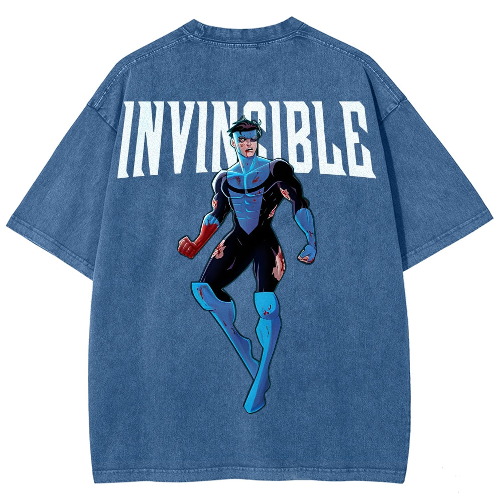 Invincible Unisex Fit Washed T-Shirt 2503010122