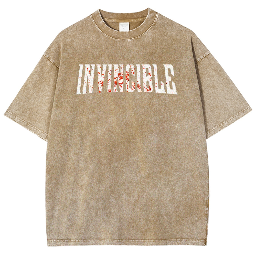 Invincible Unisex Fit Washed T-Shirt 2503010122