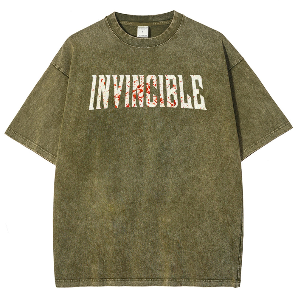 Invincible Unisex Fit Washed T-Shirt 2503010122