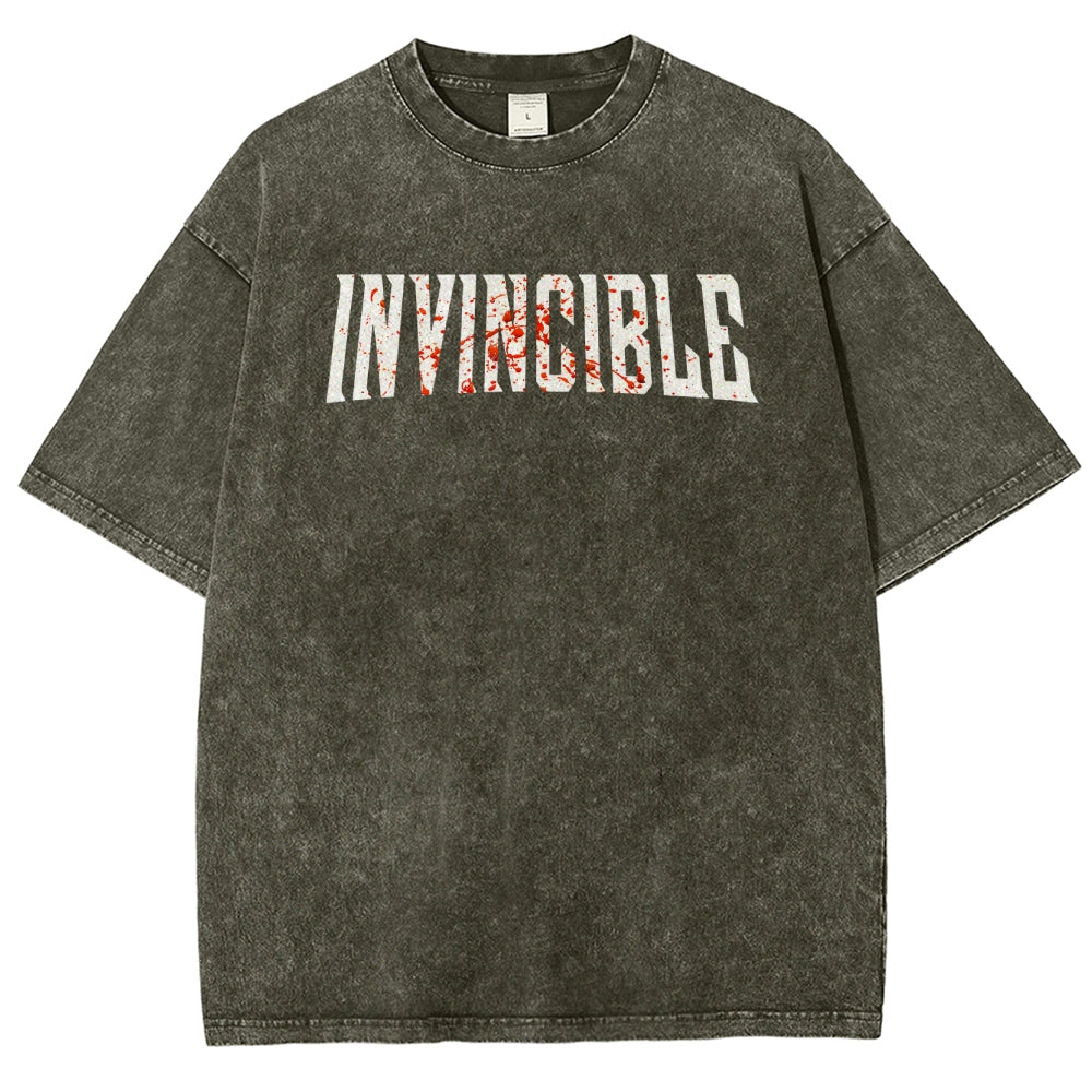 Invincible Unisex Fit Washed T-Shirt 2503010122