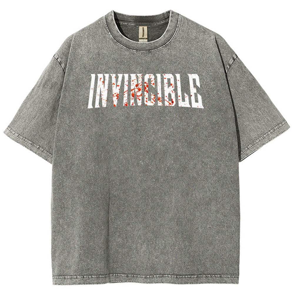 Invincible Unisex Fit Washed T-Shirt 2503010122