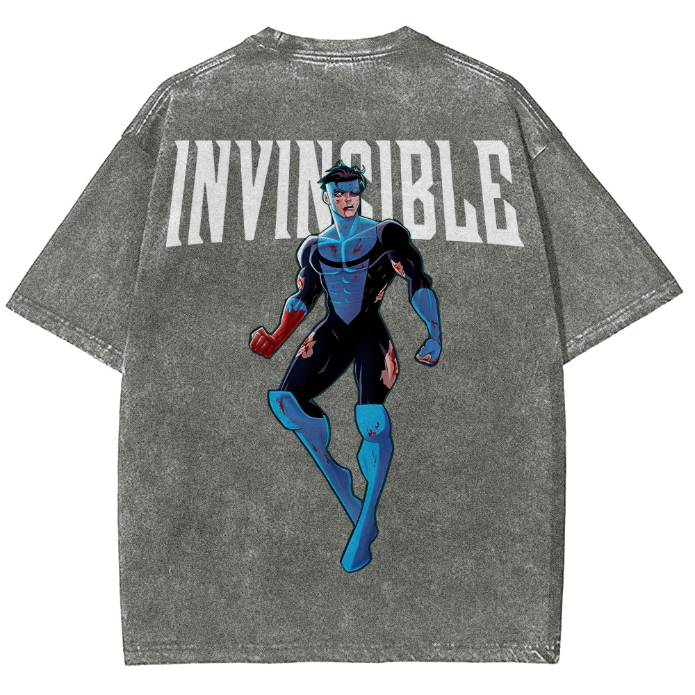 Invincible Unisex Fit Washed T-Shirt 2503010122