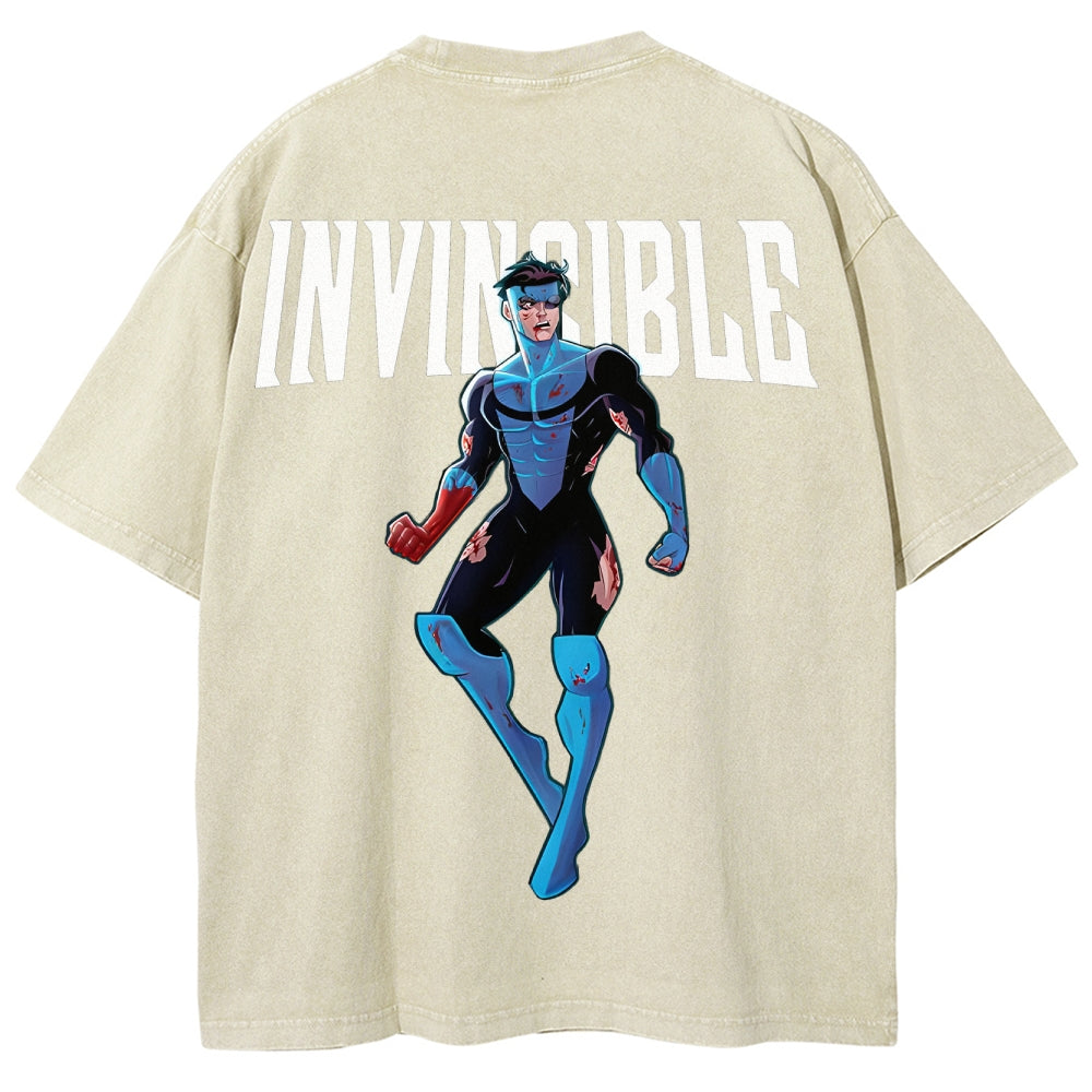 Invincible Unisex Fit Washed T-Shirt 2503010122
