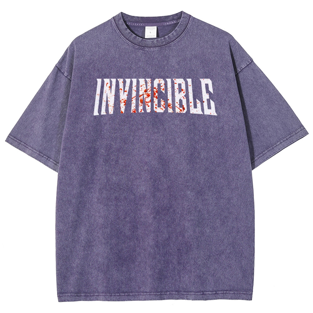 Invincible Unisex Fit Washed T-Shirt 2503010122