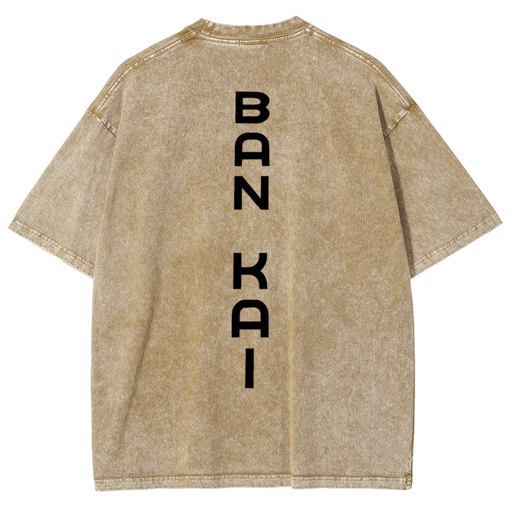 Bleach Vintage Rukia Kuchiki Unisex Fit Washed T-Shirt 2504003161