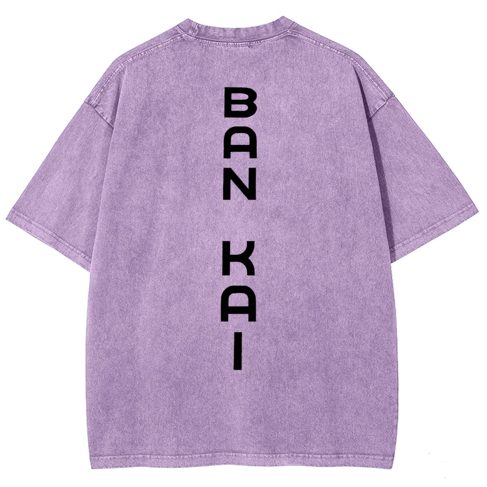 Bleach Vintage Rukia Kuchiki Unisex Fit Washed T-Shirt 2504003161