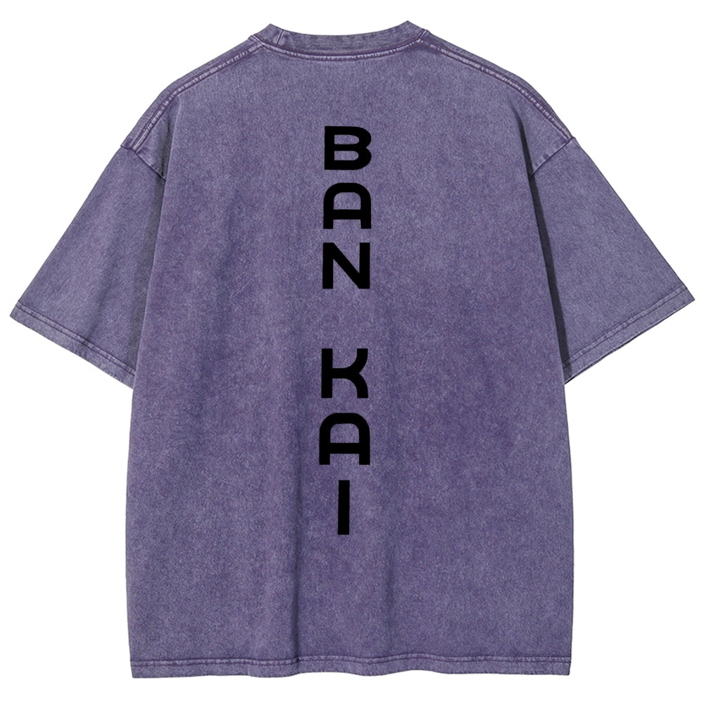 Bleach Vintage Rukia Kuchiki Unisex Fit Washed T-Shirt 2504003161