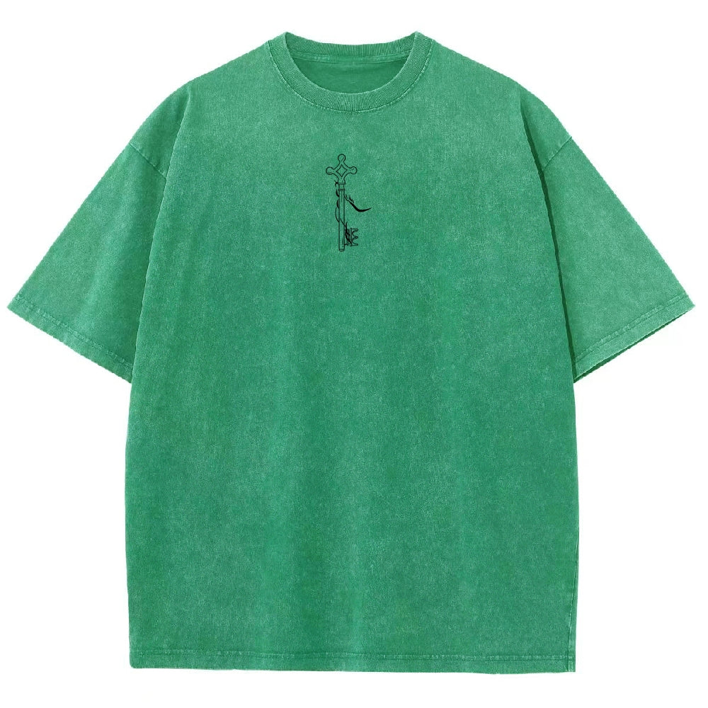 Attack on Titan Eren Yeager Oversize Washed T-Shirt 2504008704