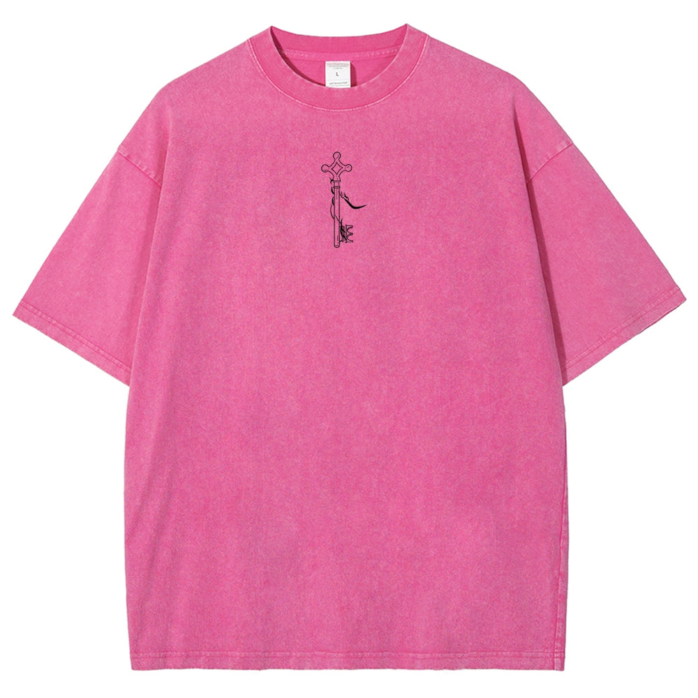 Attack on Titan Eren Yeager Oversize Washed T-Shirt 2504008704