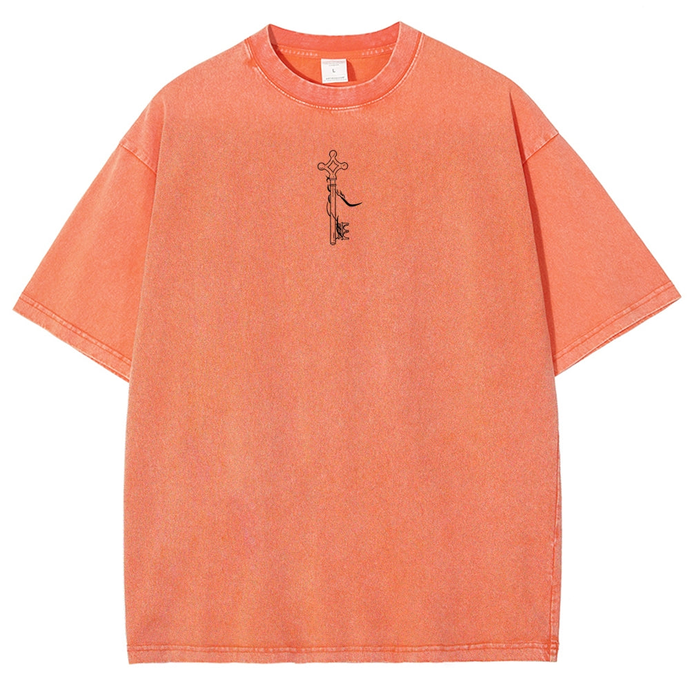 Attack on Titan Eren Yeager Oversize Washed T-Shirt 2504008704