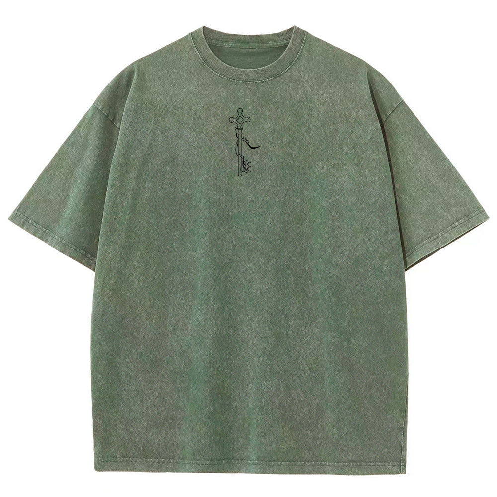 Attack on Titan Eren Yeager Oversize Washed T-Shirt 2504008704