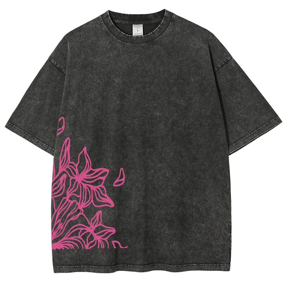 JoJo's Bizarre Adventure Floral JoJo Oversized Vintage Shirt