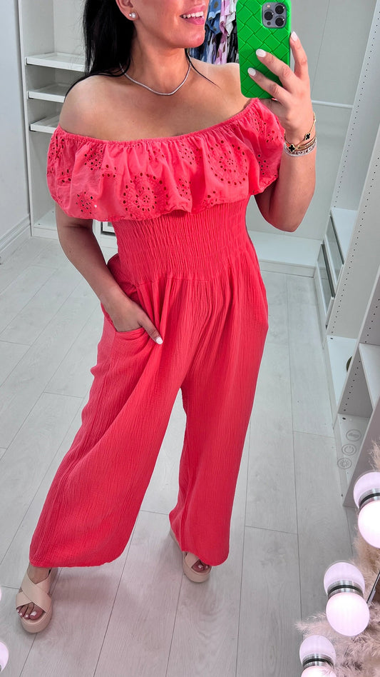 One-shoulder Cutout Casual Jumpsuit