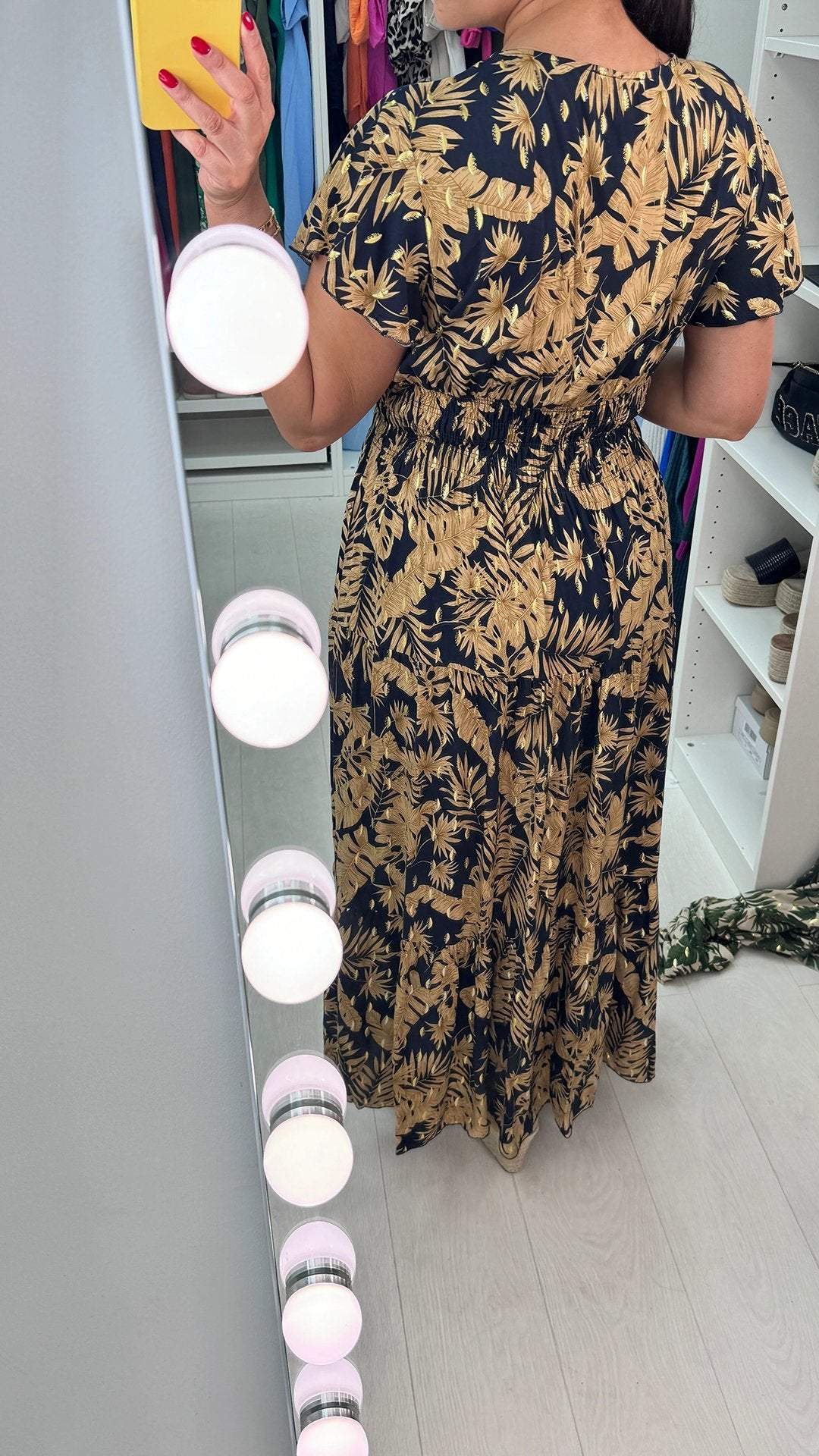 V-neck Casual Printed Dress