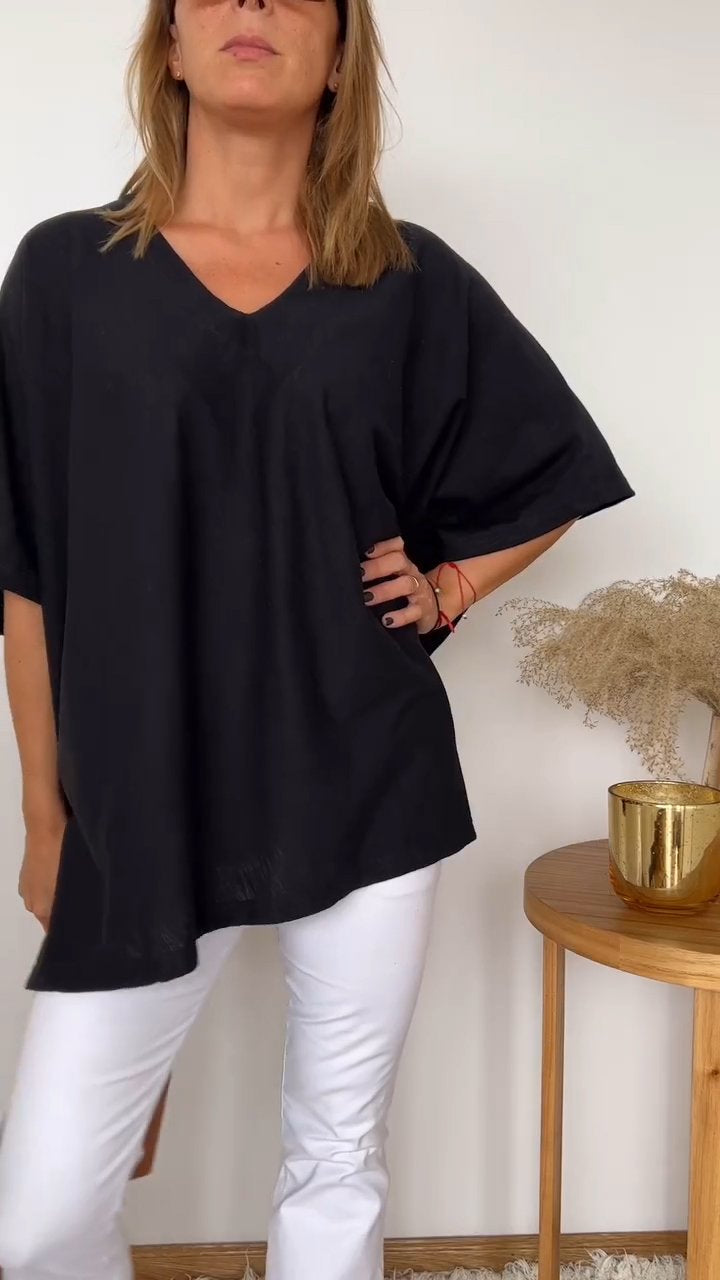 V-neck Short-sleeved Comfortable Top