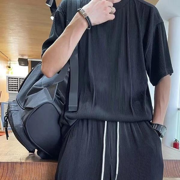 Men's Casual Ice Silk Male leisure Suit