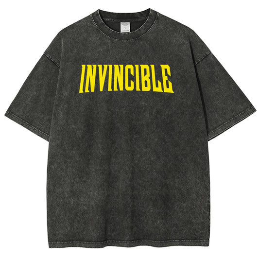 Invincible Unisex Fit Washed T-Shirt 2503009496