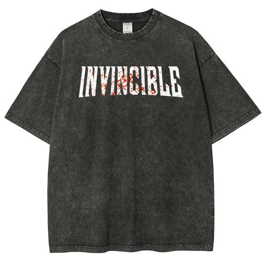 Invincible Unisex Fit Washed T-Shirt 2503010122