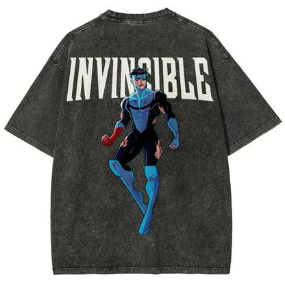 Invincible Unisex Fit Washed T-Shirt 2503010122