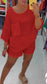 Casual Cotton and Linen Crew Neck Shorts Two-piece Suit