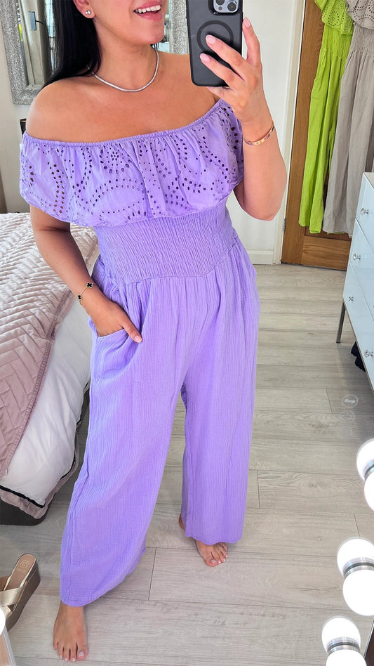 One-shoulder Cutout Casual Jumpsuit