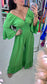 V-neck Casual Bell Sleeve Jumpsuit