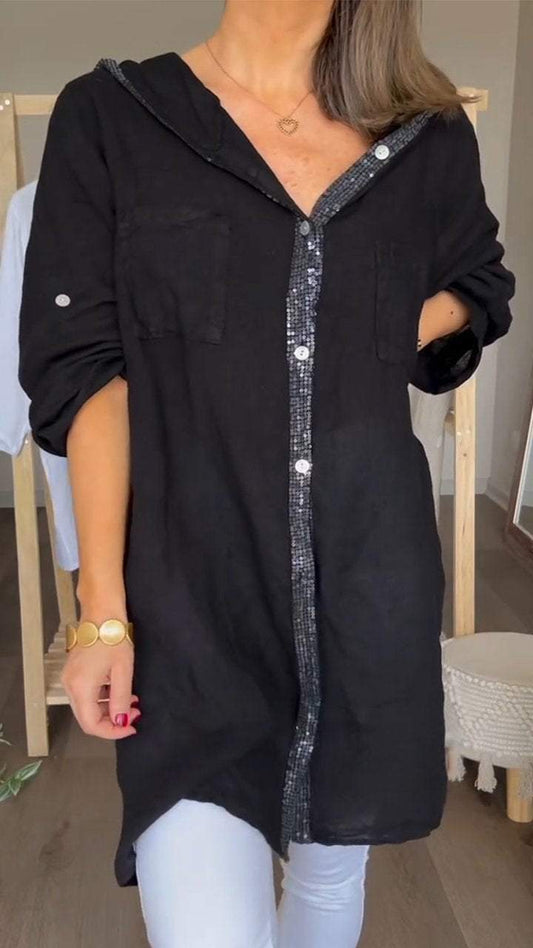 Casual Cotton and Linen Long Top