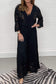 Lace V-neck suit