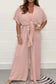 Casual solid color three-piece suit