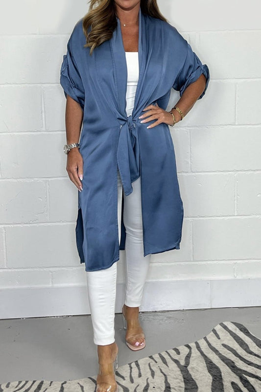 Satin strappy blouse