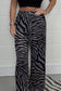 Zebra print trousers