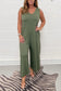 Cotton sleeveless jumpsuit