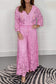 Lace V-neck suit