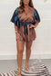 Tie-waist printed jumpsuit