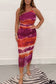 Mesh One Shoulder Maxi Dress