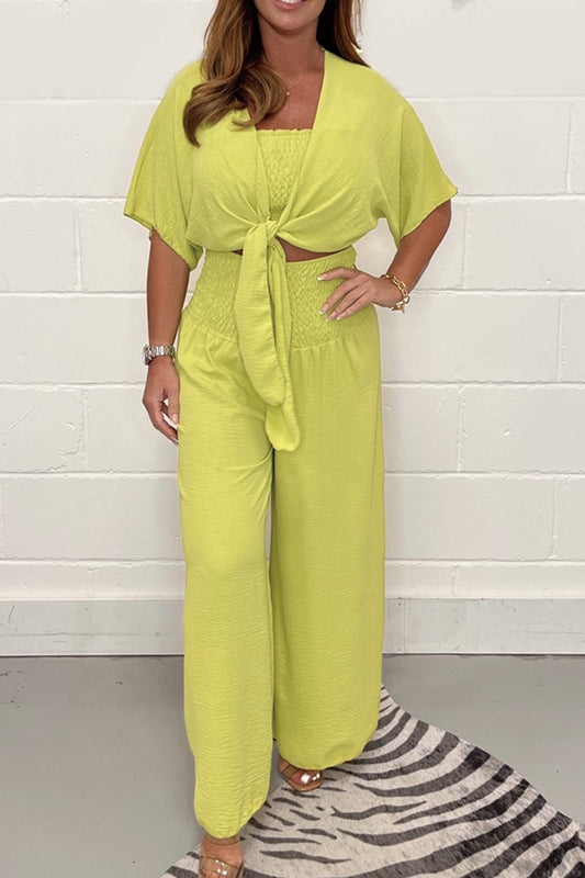 Casual solid color three-piece suit