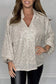 V-neck sequin top