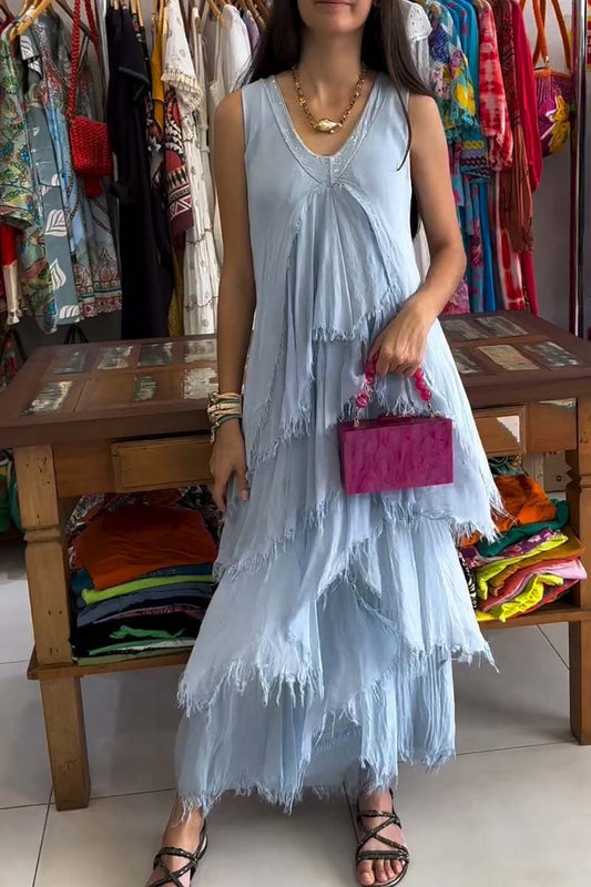 Women's Elegant Sleeveless Cake Dress