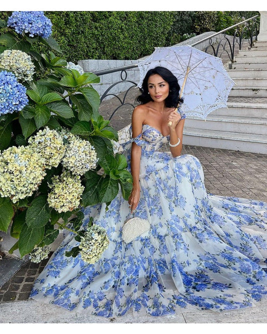 2024ss sexy halter print lace-up dress