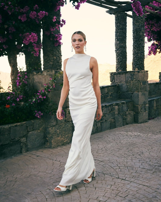 2024ss sexy Halter slim-fit backless dress