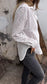 White Shirt with Hollow Design