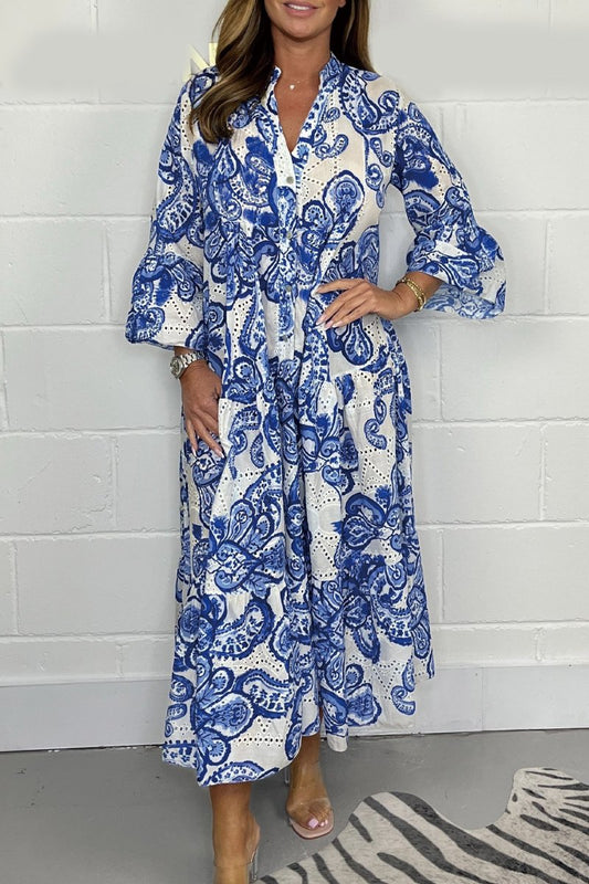Casual printed long dress