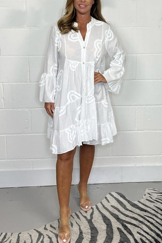 Heart embossed dress