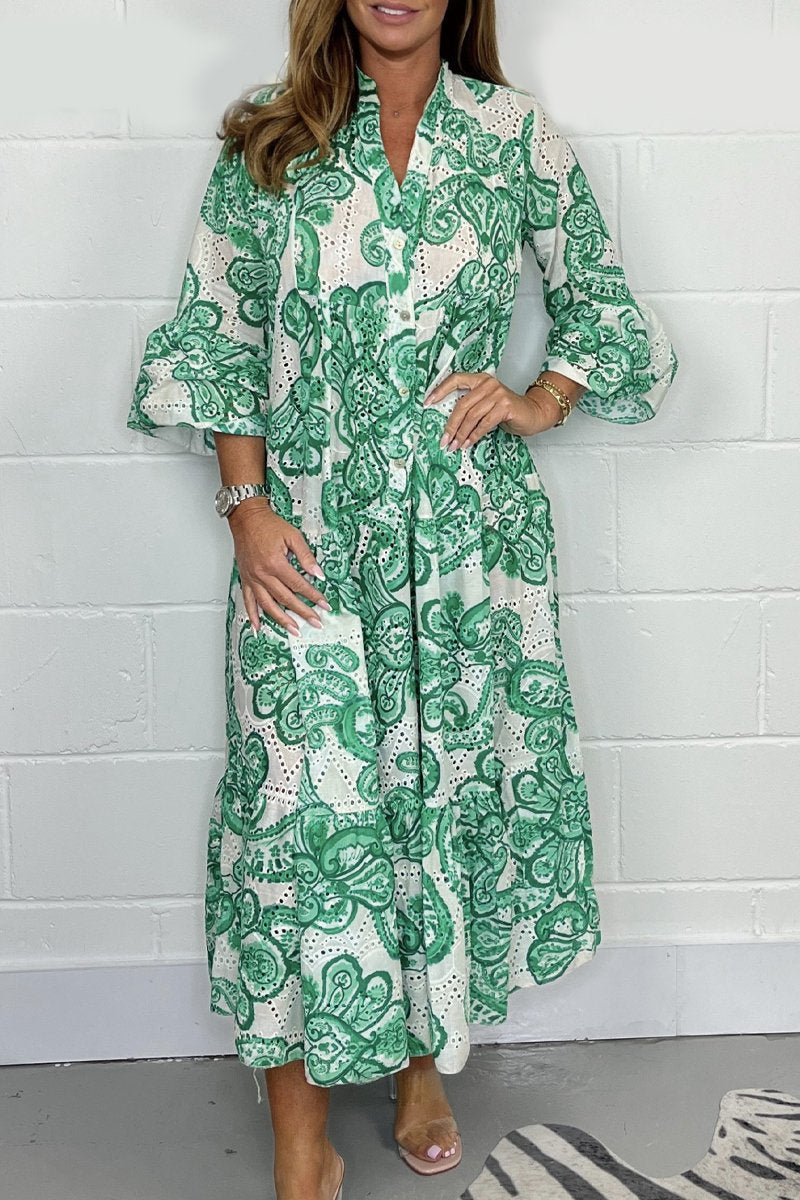 Casual printed long dress