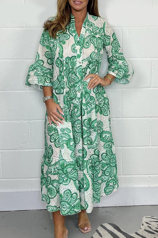 Casual printed long dress