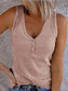 Sheath Sleeveless Casual Crew Neck Tank & Cami